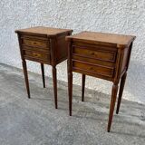 Pair of Louis XVI style bedside tables