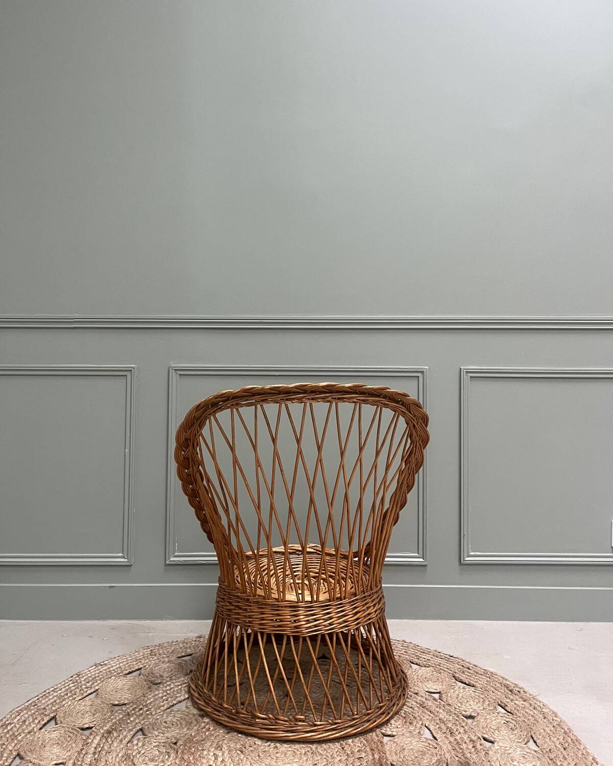 Fauteuil en rotin pour enfants