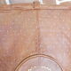 Pouf marocain vintage cuir