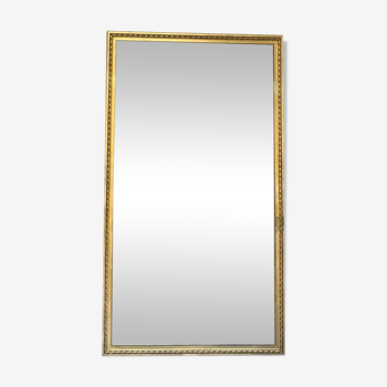 Miroir 195,5cm/111cm  époque milieu 20éme, glace biseautée.