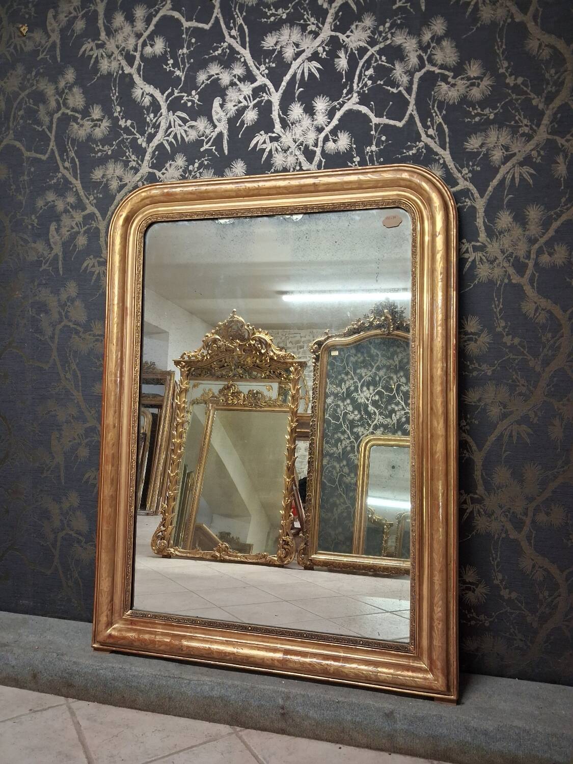 Louis Philippe period mirror 132 x 97
