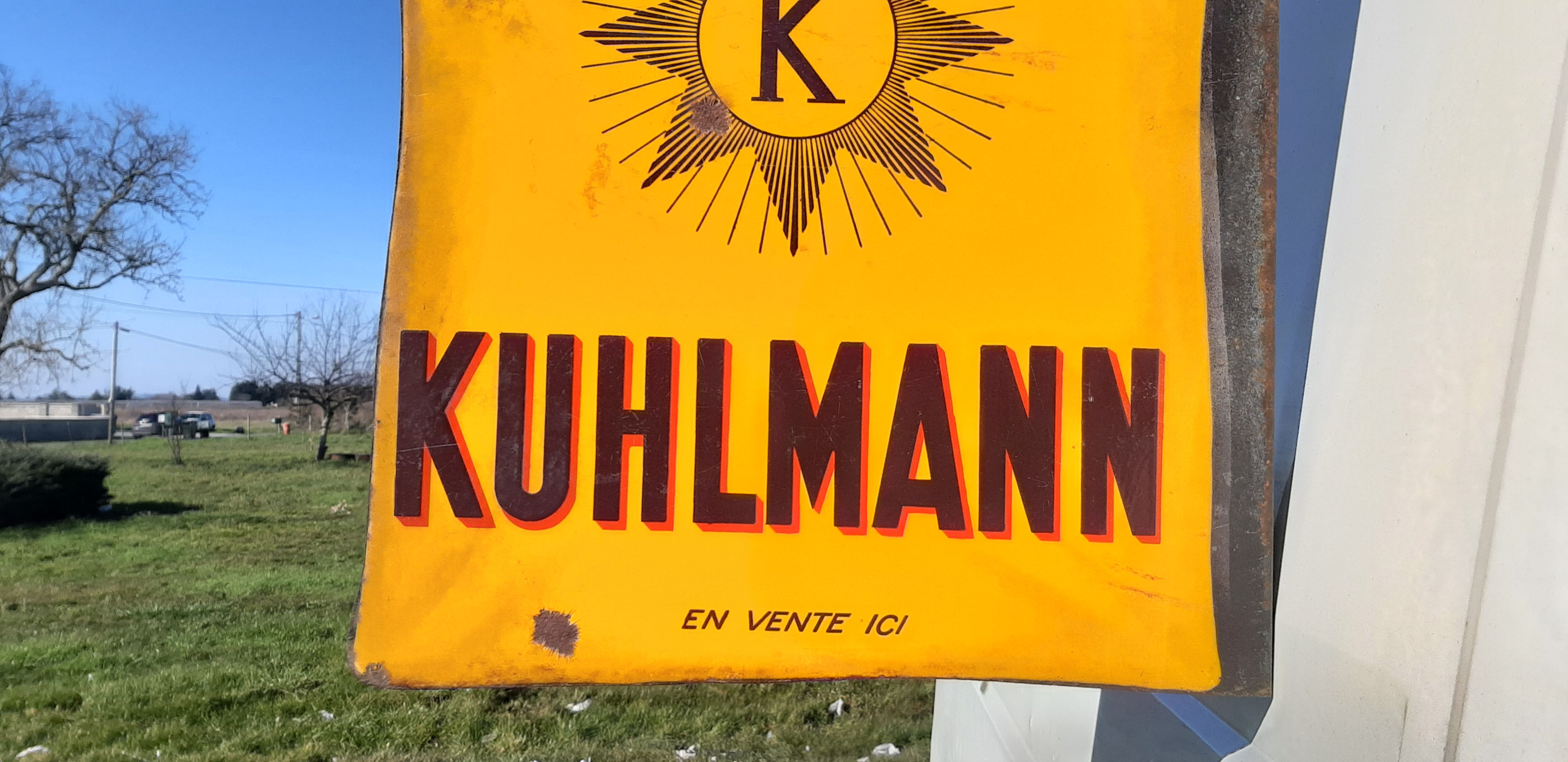 Enamelled plate Kuhlmann
