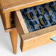 Vintage bedside table, solid oak, 1950s.