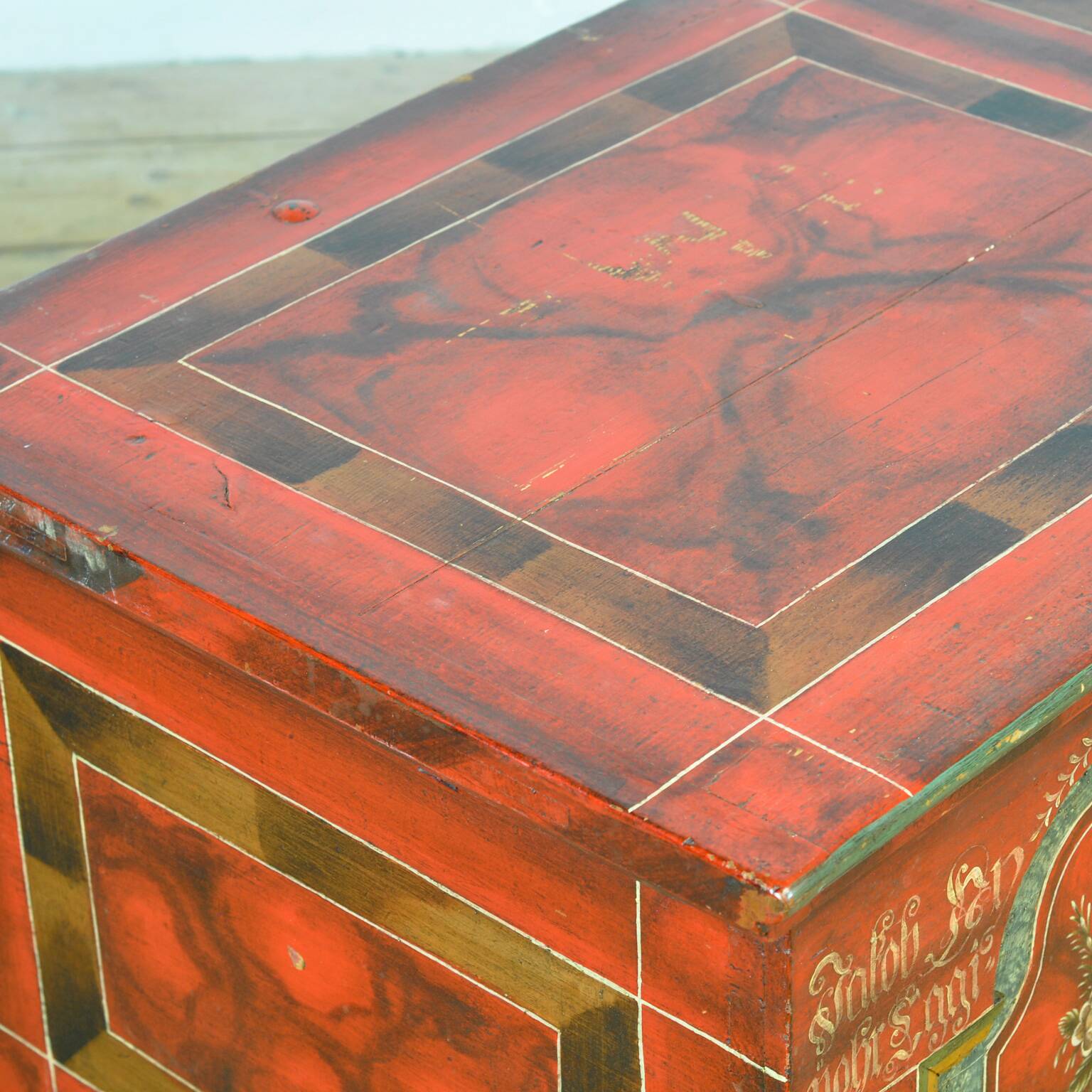 Folk-Art Bridal Chest, anno 1829