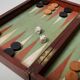 Jeu de voyage backgammon et dames vers 1920
