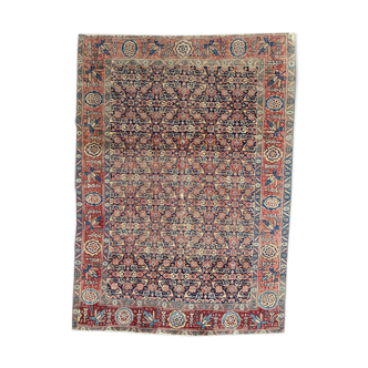 Old Iranian carpet handmade tabriz 134x178 cm