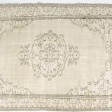 Beige Vintage Anatolian Carpet-1761