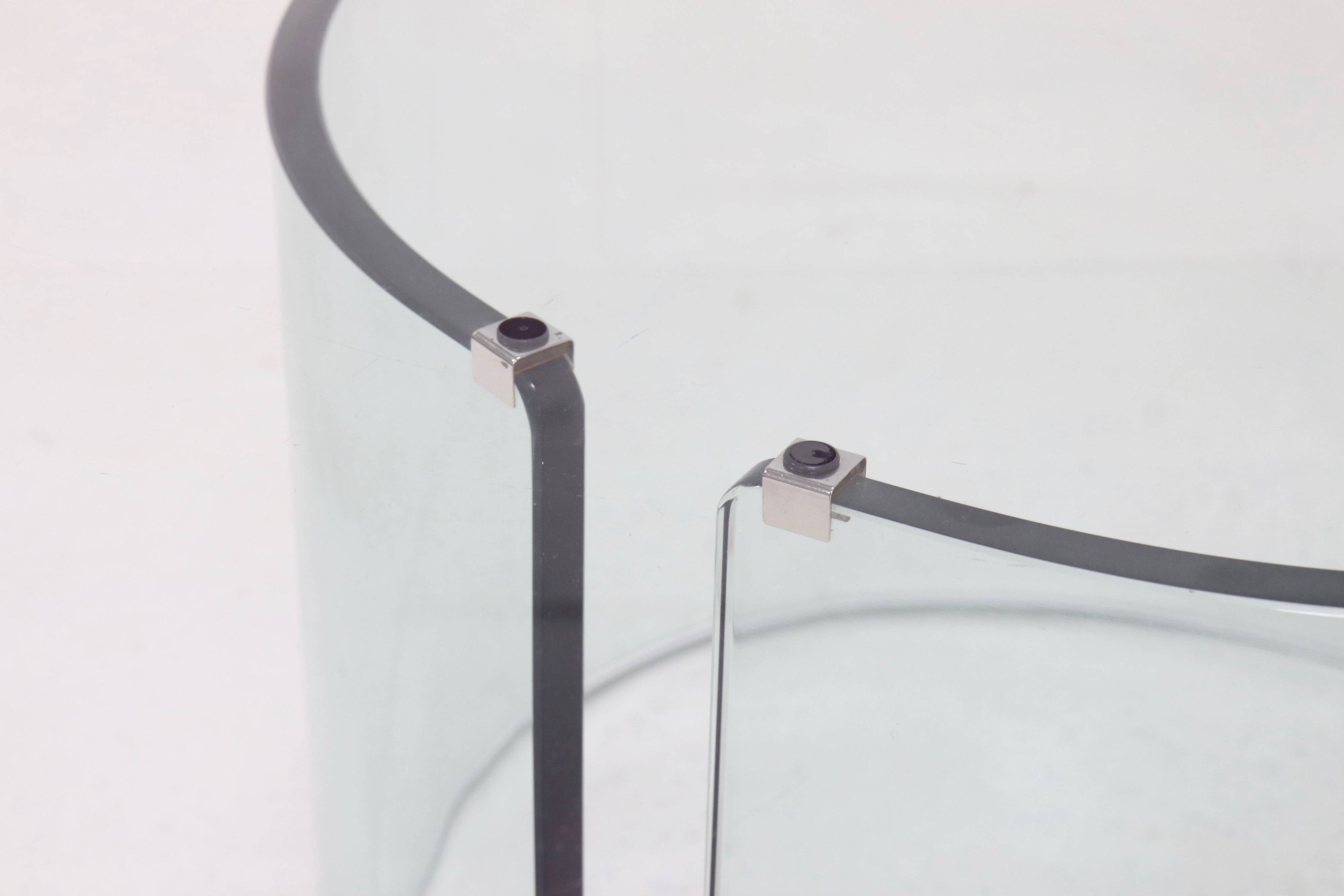 Italian Modern Glass Coffee Table by Gallotti & Radice 1970s