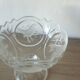 Crystal footed bowl with bird decoration – Art Deco style – H 19 cm