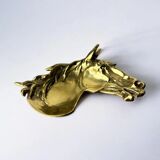 Regency horse tray in bronze, Italy, 1970s