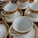 12 tasses à café en porcelaine style Empire