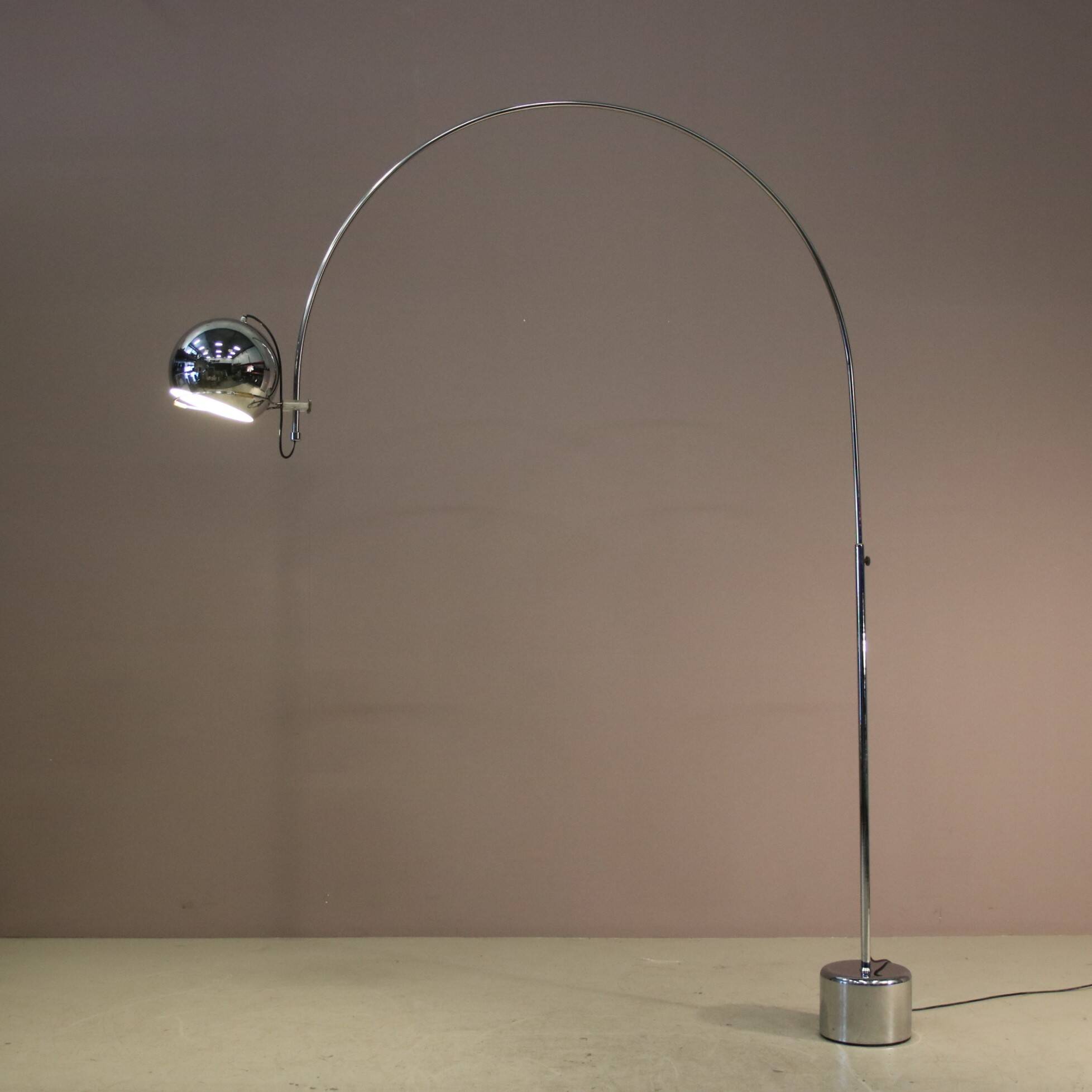 1970s Large adjustable arc lamp by Gepo, Netherlands