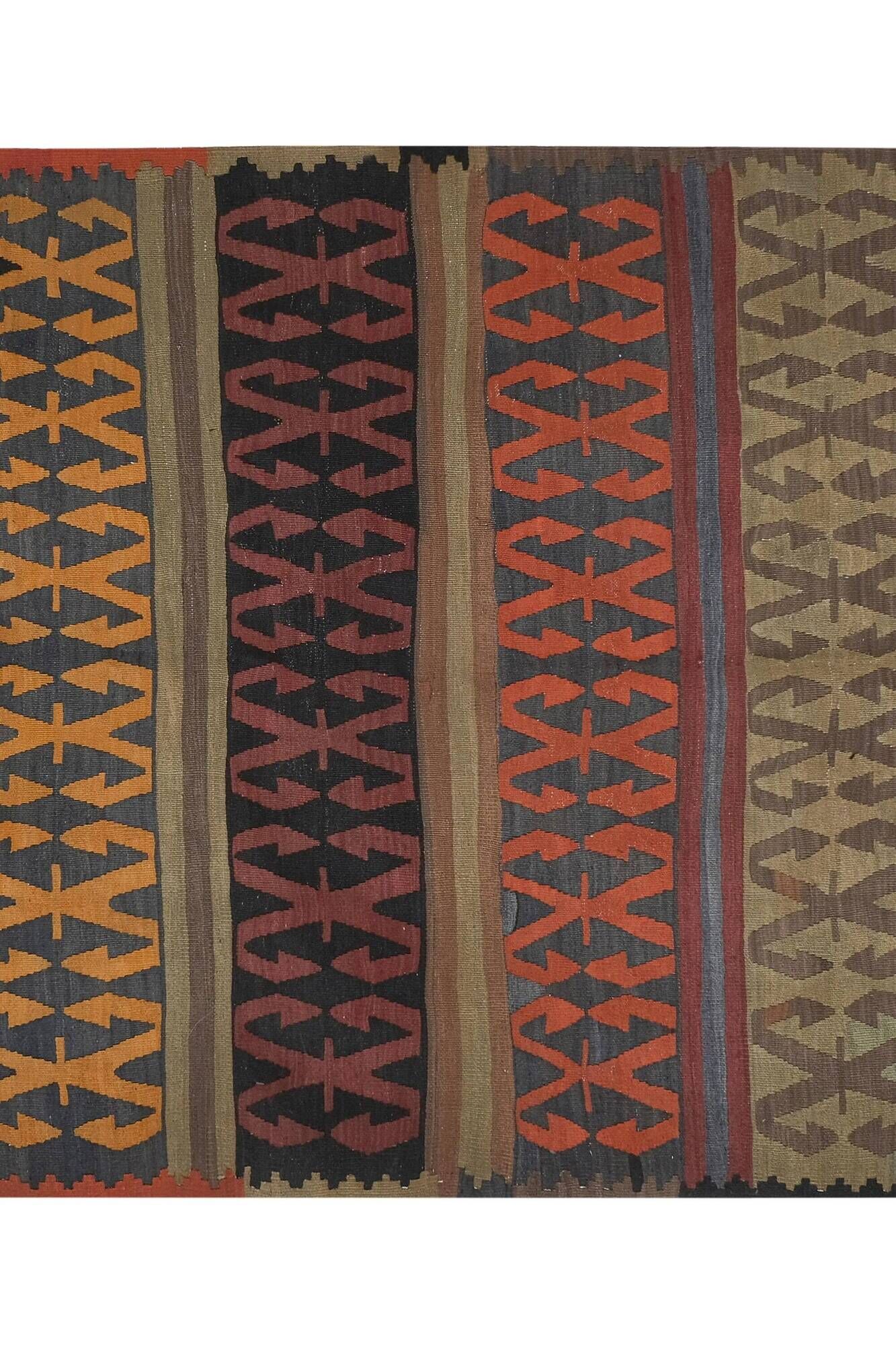 Vintage Turkish kilim handwoven 151x307 cm