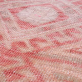 Faded turkish kitchen rug mat 1'5" x 3'9"