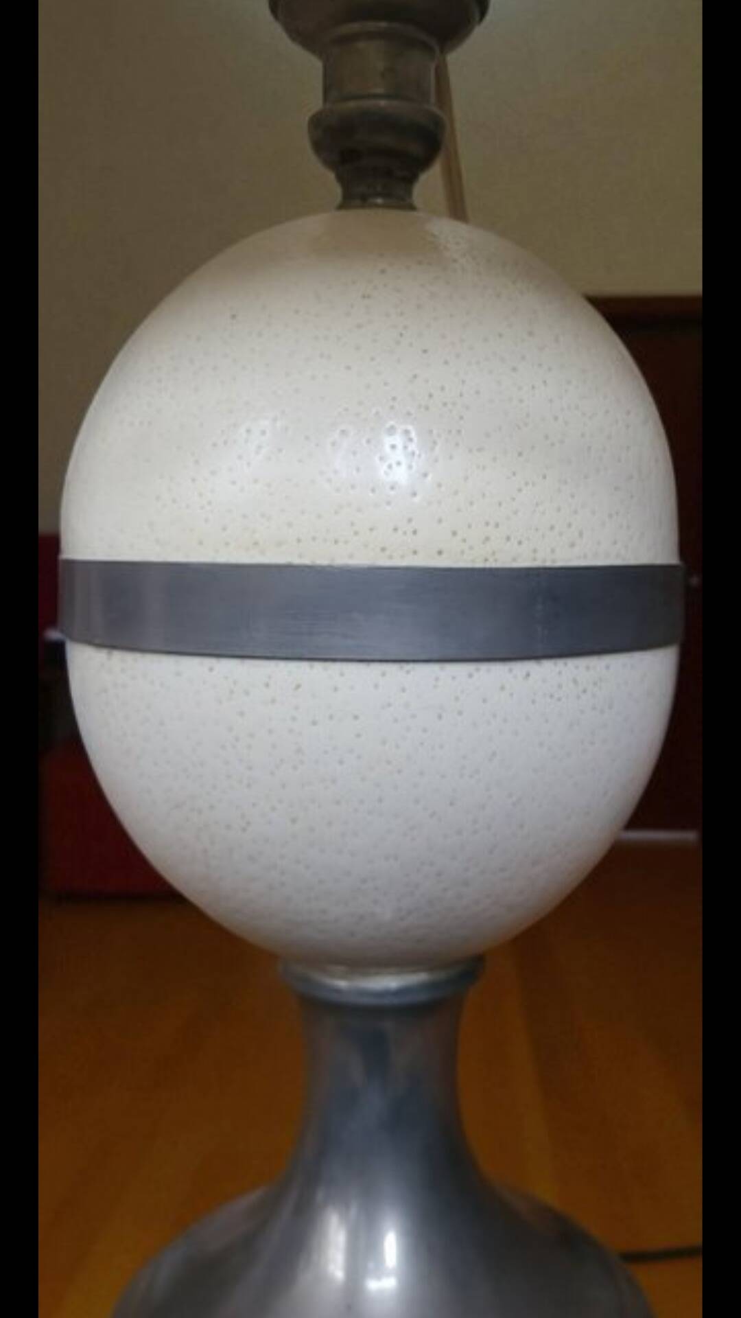 Ostrich Egg Lamp by Christian Dior