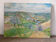 Paysage  printanière, Puy de Dôme, signé Maurice Bouillot, 1972