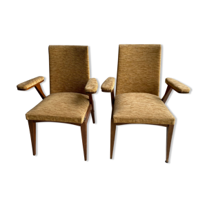 Paire de fauteuils vintage