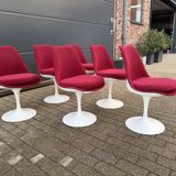 6 original vintage Knoll Tulip chairs by Eero Saarinen