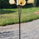 Vintage floor lamp from the 50s in metal and brass 4 flexible lights with tripod base