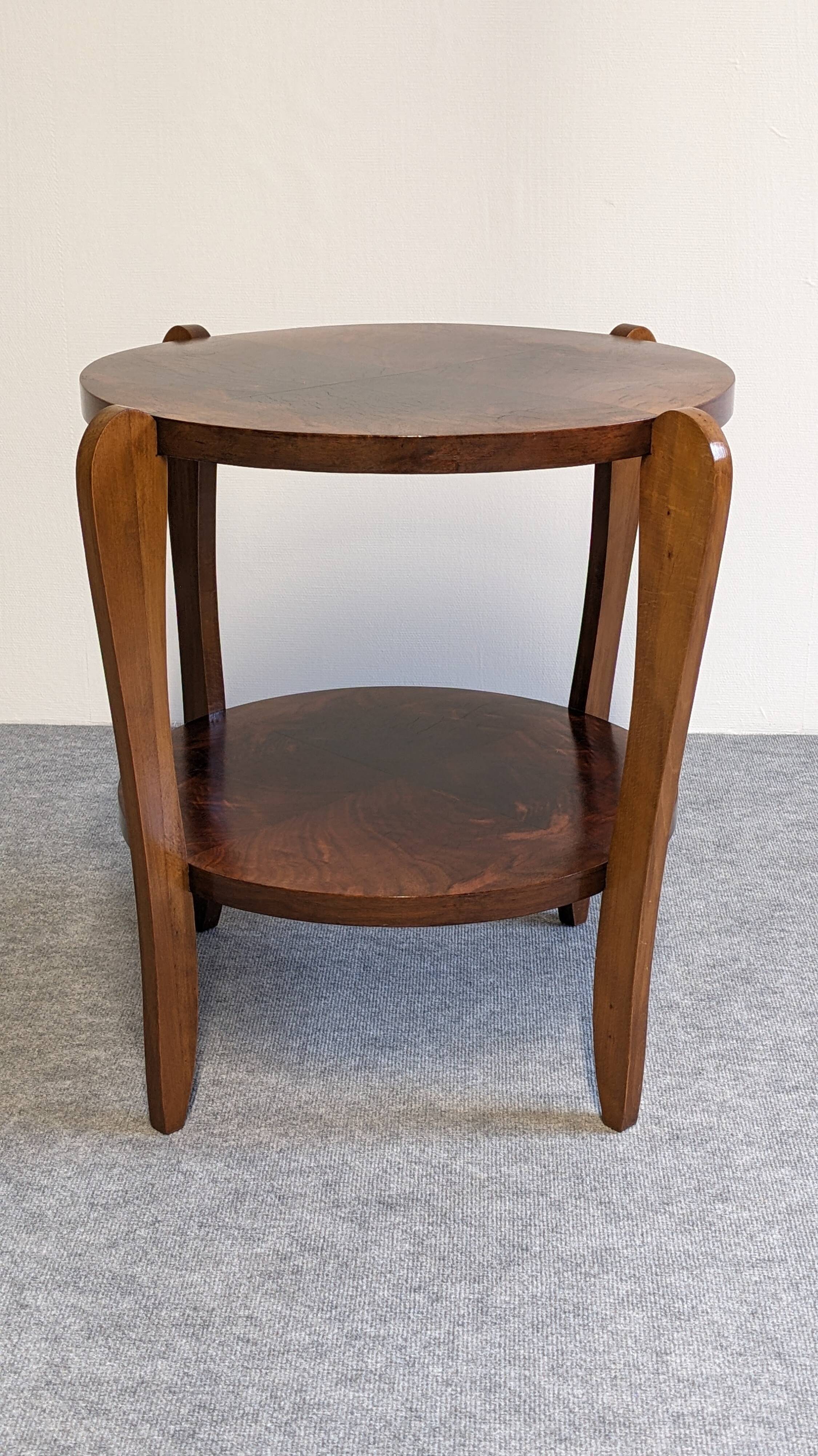 Art Deco round pedestal side table circa 1930