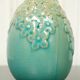 Cracked ceramic ovoid vase
