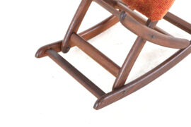 Adjustable Footstool / footrest "Uniek" - dutch design in teak