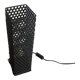 Matte black designer metal lamp
