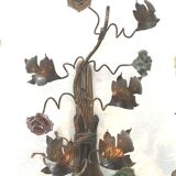 Pair of gilded metal sconces