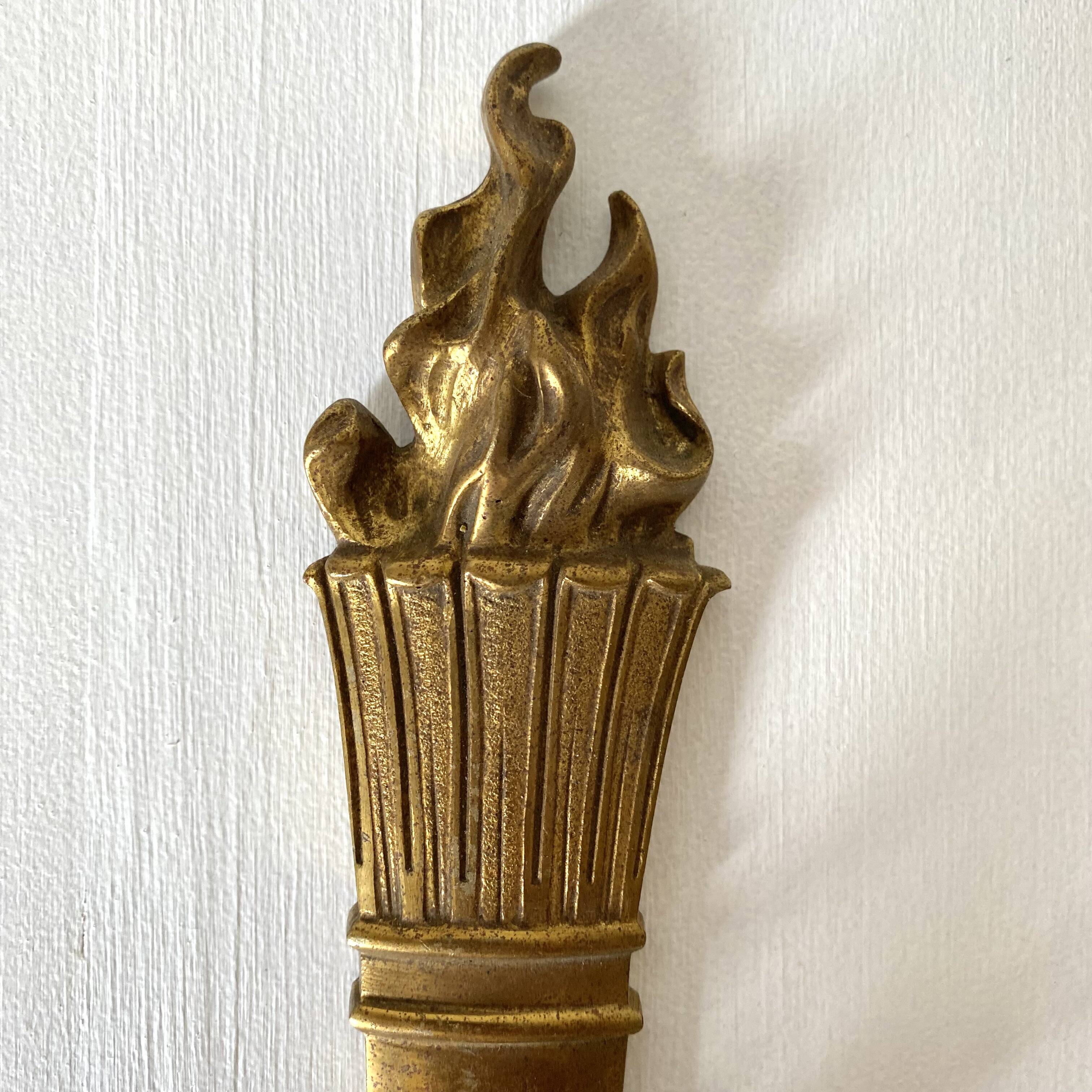 Paire d'appliques doubles en laiton style louis XVI décor de cygnes