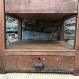 Old wooden workshop cabinet