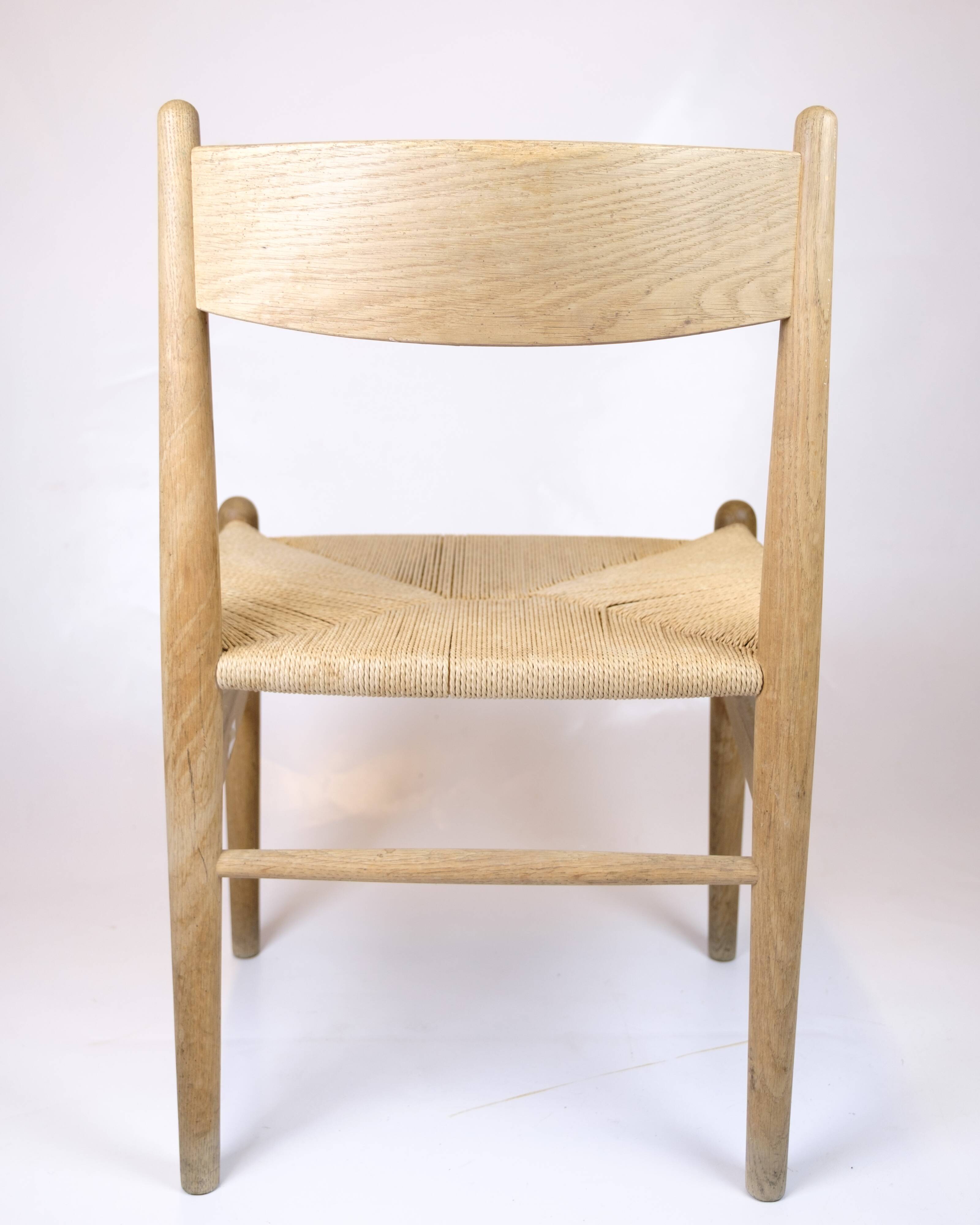 CH36 chair - model CH36 - oak and paper wicker - Hans J. Wegner - Carl Hansen & Son