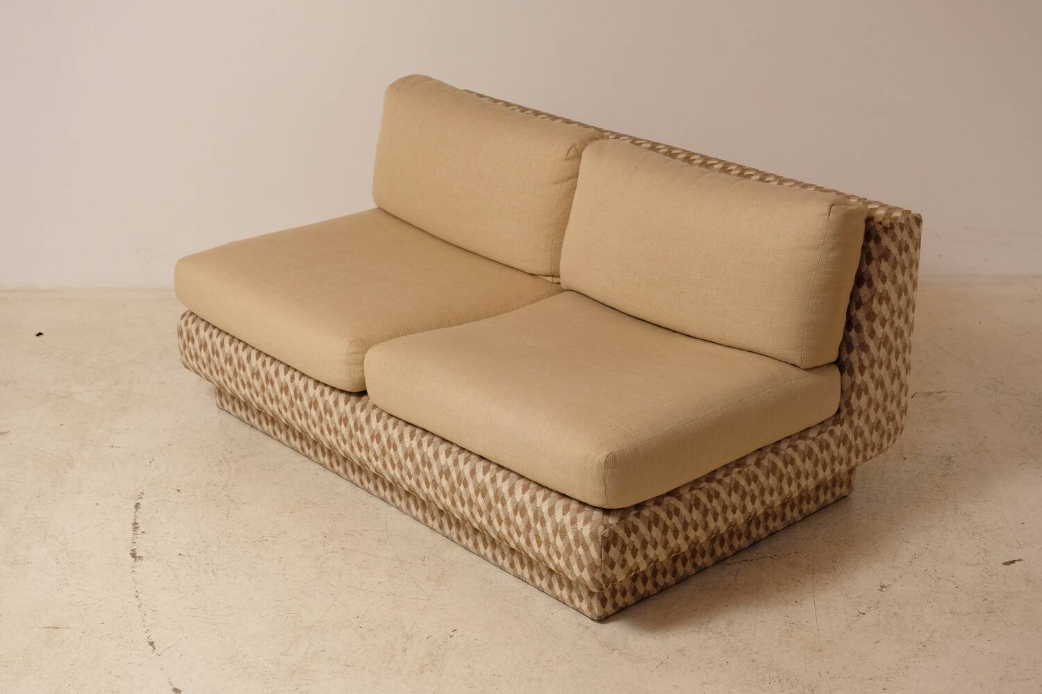 Banquette canapé 2 places 1970