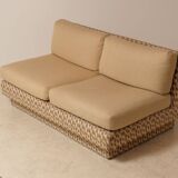 Banquette canapé 2 places 1970