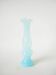 Sky blue opaline vase with a scalloped neck, 1960.