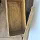 Coffre de rangement / Malle en rotin tressé vintage
