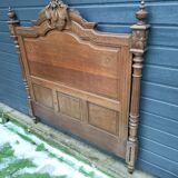 Antique headboard in solid oak