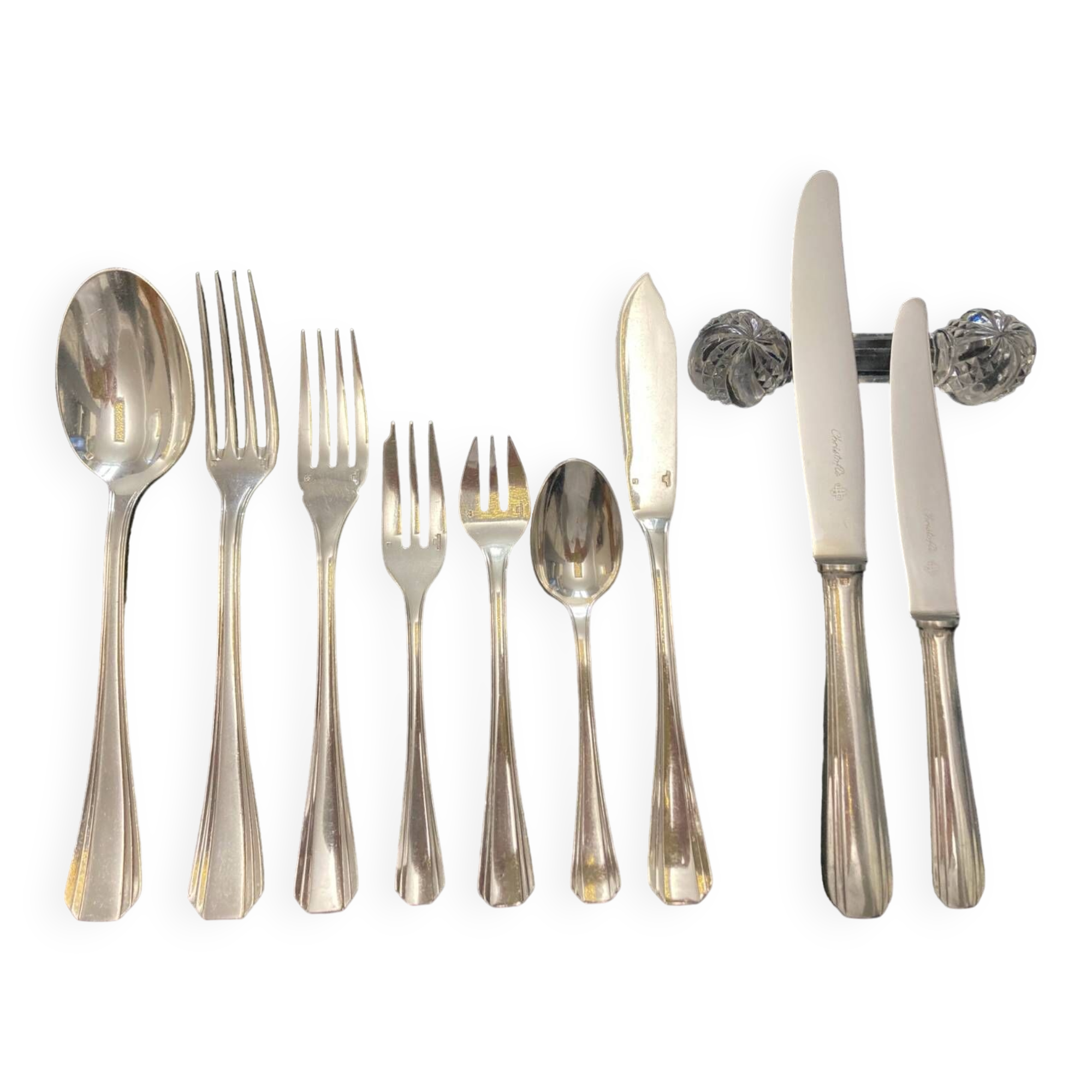 Christofle cutlery set 85 pieces model Boréal