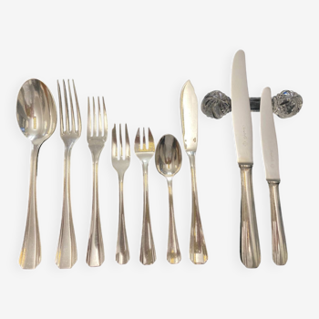 Christofle cutlery set 85 pieces Boréal model