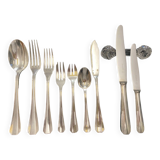 Christofle 85-piece cutlery set, Boreal model
