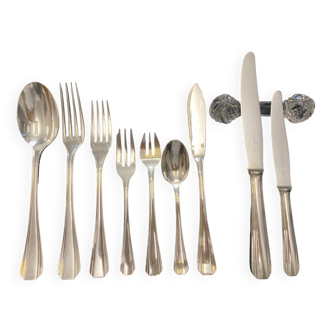 Christofle cutlery set 85 pieces Boréal model