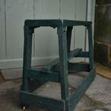 Vintage green old workshop bench