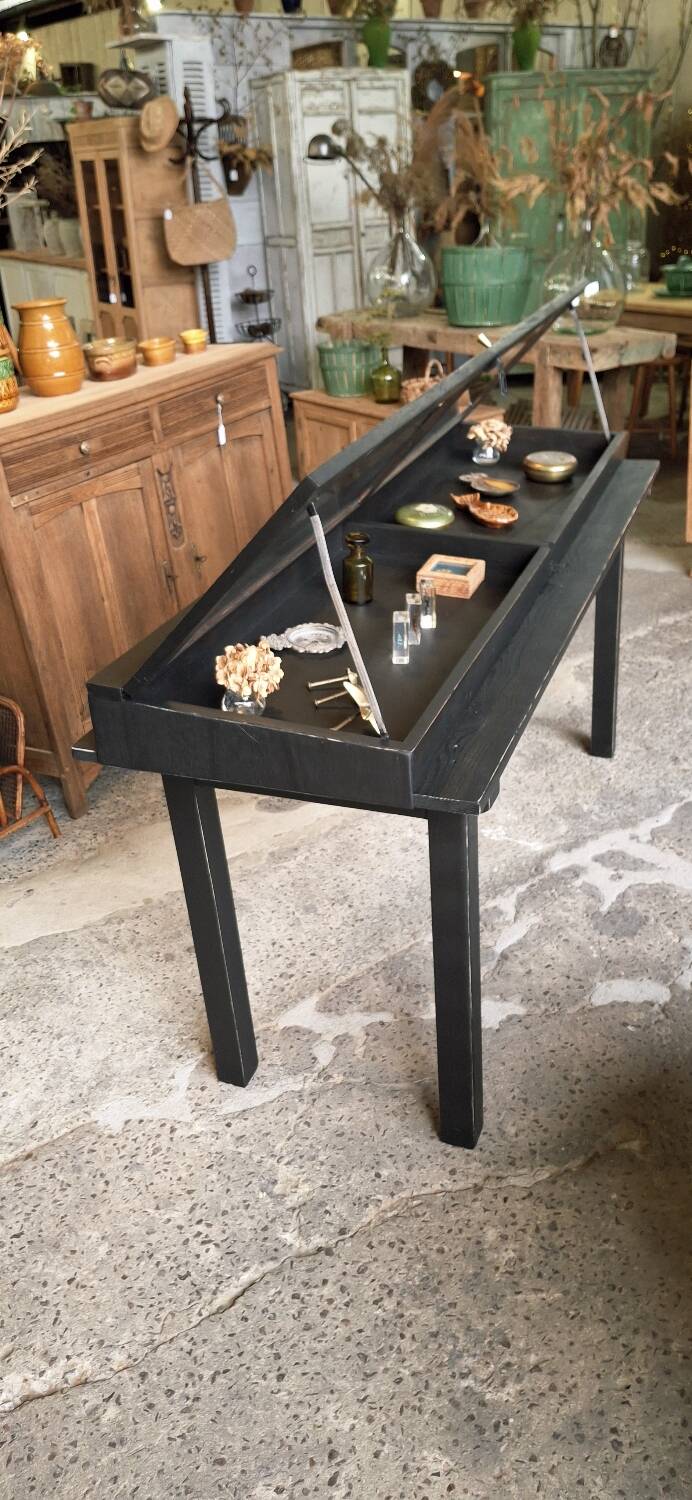 Antique display cabinet on legs