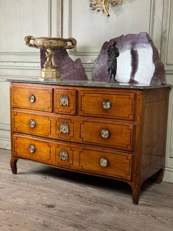 Commode transition en merisier, XVIIIème siècle