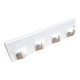 Antique wall hook in white ceramic 4p