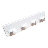 Antique wall hook in white ceramic 4p