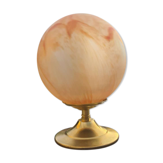Lamp globe glass paste