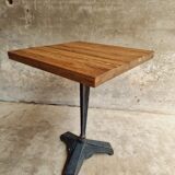 Old bistro table garden table cast iron with oak