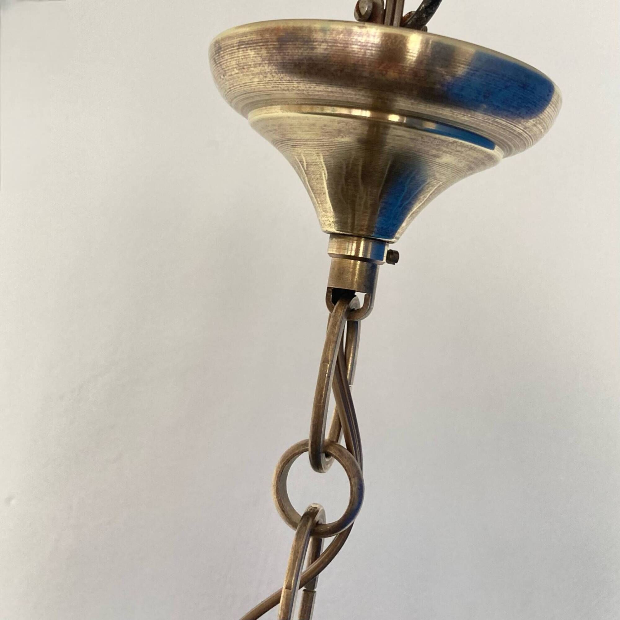 Old vintage brass and crystal lantern decoration chandelier lighting LAMP-7125