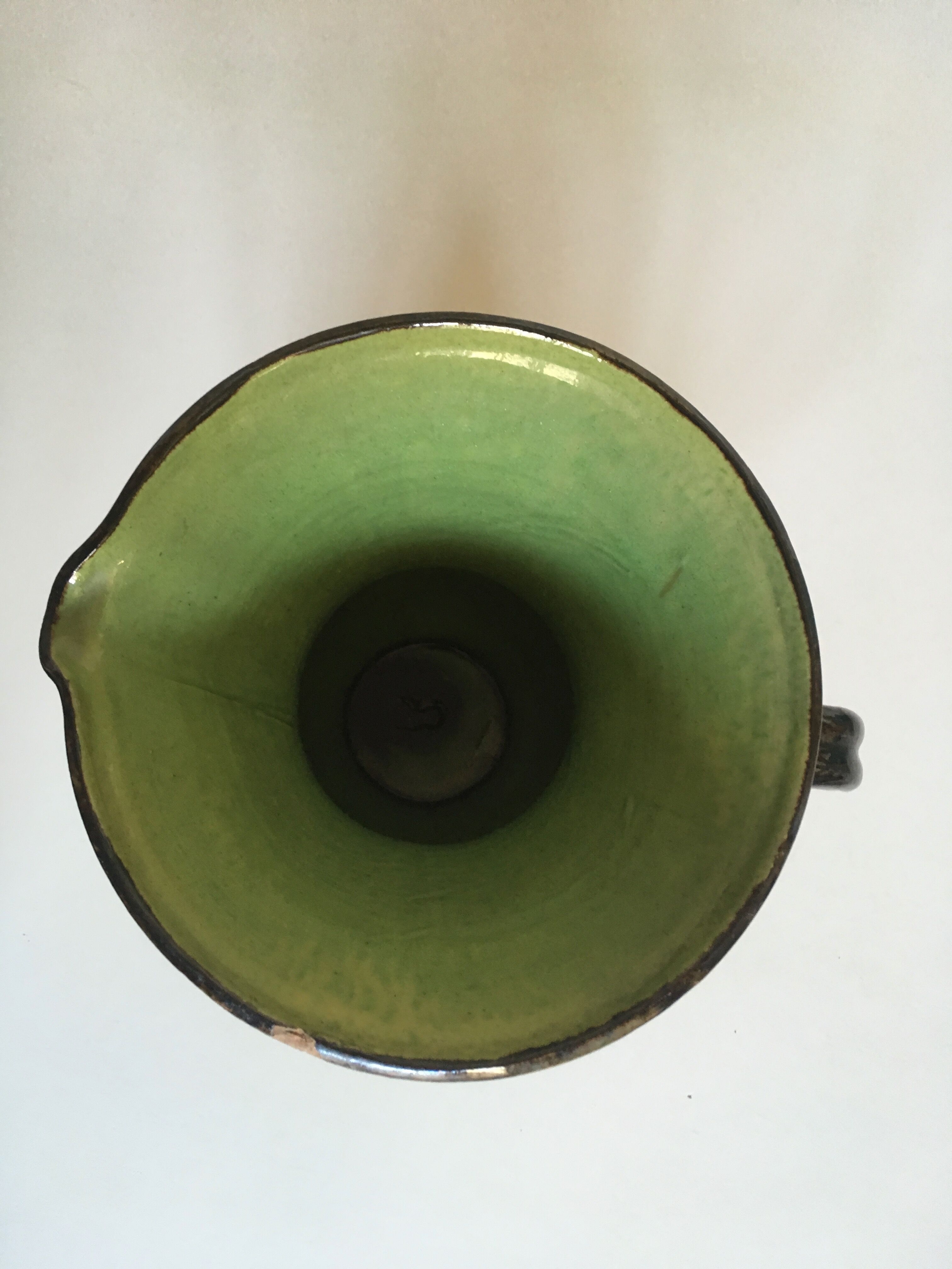 Dieulefit Vallauris 50s glazed earthenware vase