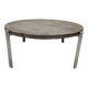 Slate round stone coffee table vintage